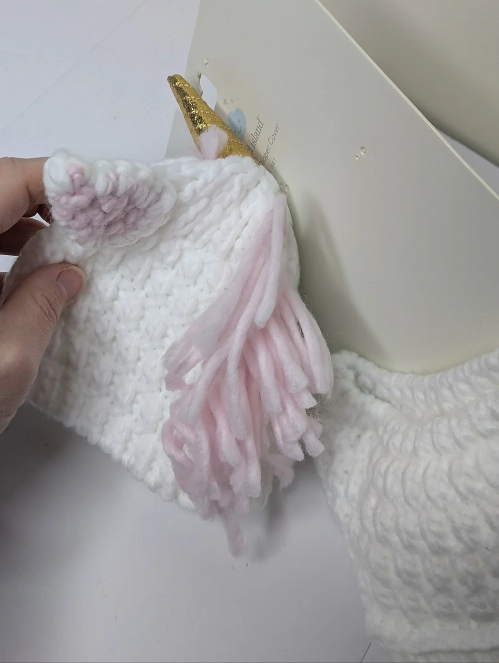 NWT Cloud Island Unicorn Newborn Hat And Diaper Cover